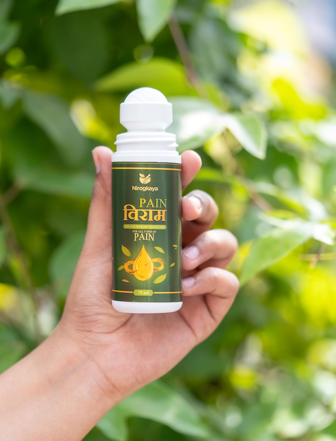 Pain Viram Oil Box Packaging – NirogKaya Ayurvedic Natural Formula