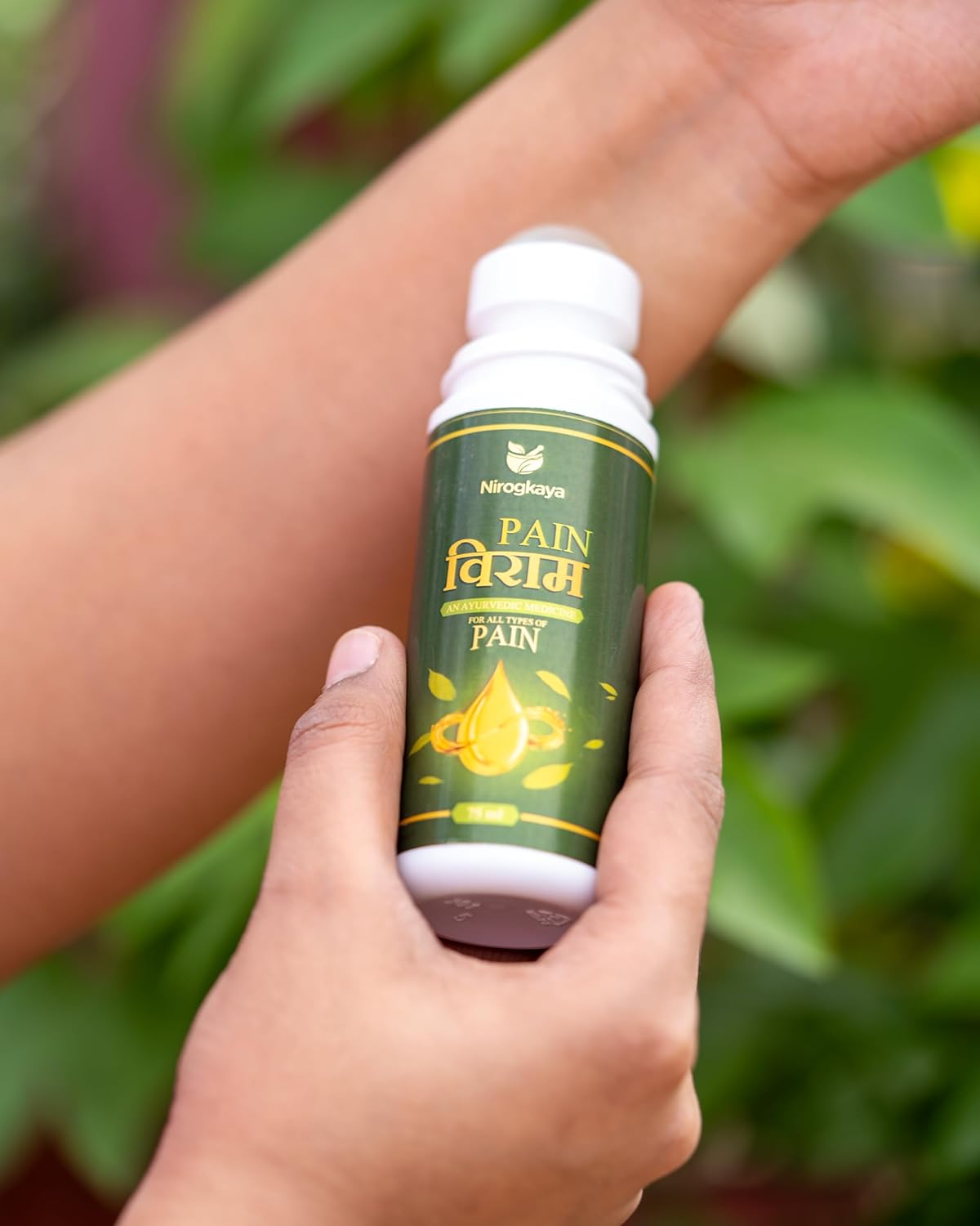 Pain Viram Oil Front Label – Chemical-Free Ayurvedic Pain Relief